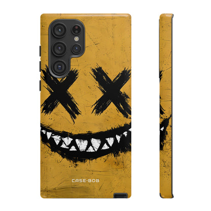 Jagged Smile Yellow Samsung S22 Ultra Case - Tough