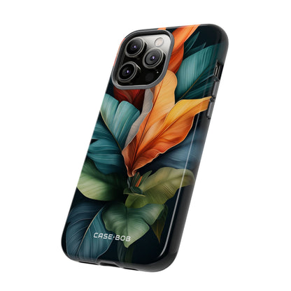 Tropical Leafburst iPhone 14 Pro Max Case - Tough