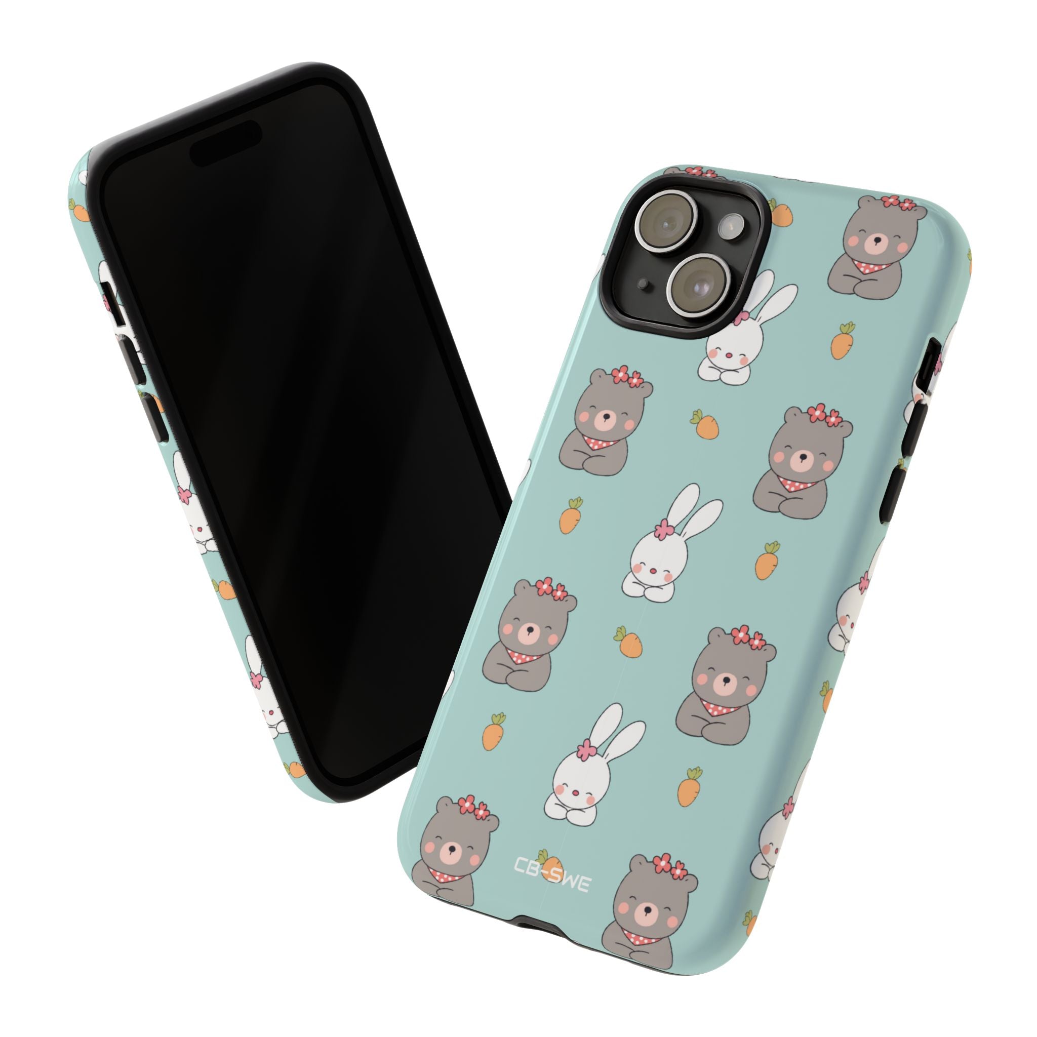Bunnies Gather Carrots - iPhone Case