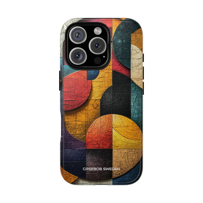 Vibrant Geometric Art - Tough iPhone 16 Phone Case