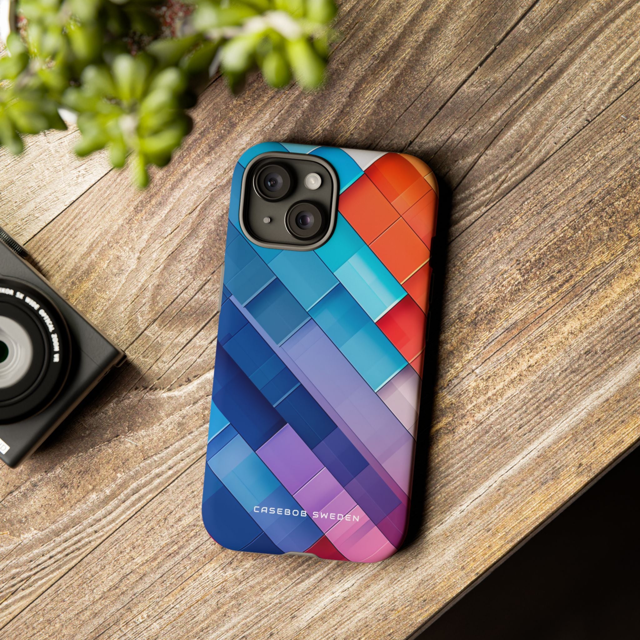 Vibrant GeoFlow iPhone 15 - Tough Phone Case