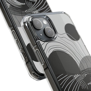 Monochrome Dynamics - Phone Case for iPhone (Clear Impact - Magnetic)