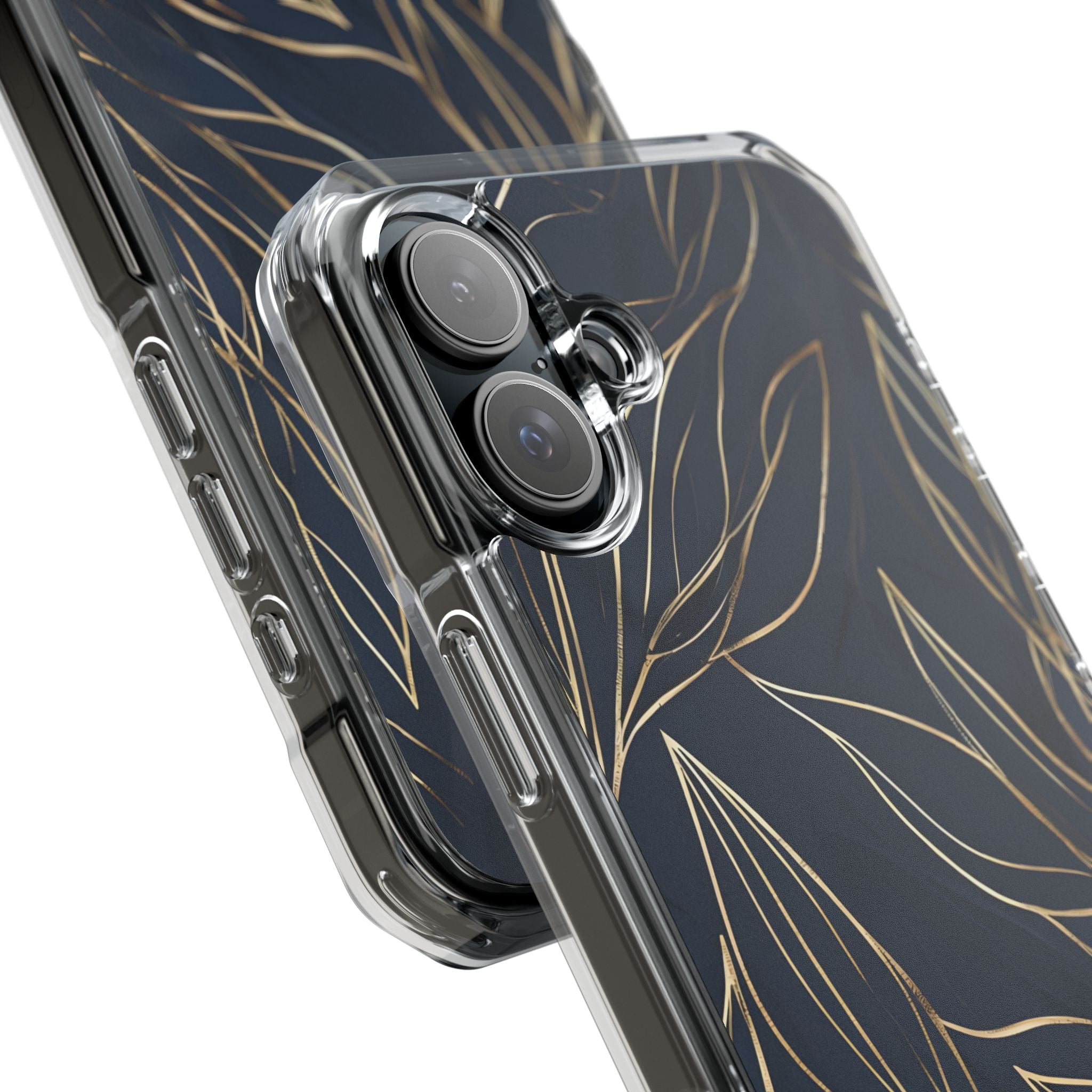 Modern Gold Leaves iPhone Case - Impact
