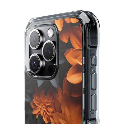 Graphical Orange Florals iPhone Case - Impact