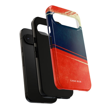 Blue Diagonal Motion Google Pixel 9 Case - Tough