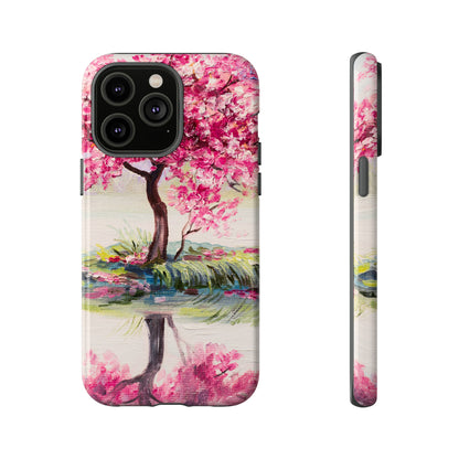 Oil painting - Oriental Cherry Tree - Protective Phone Case