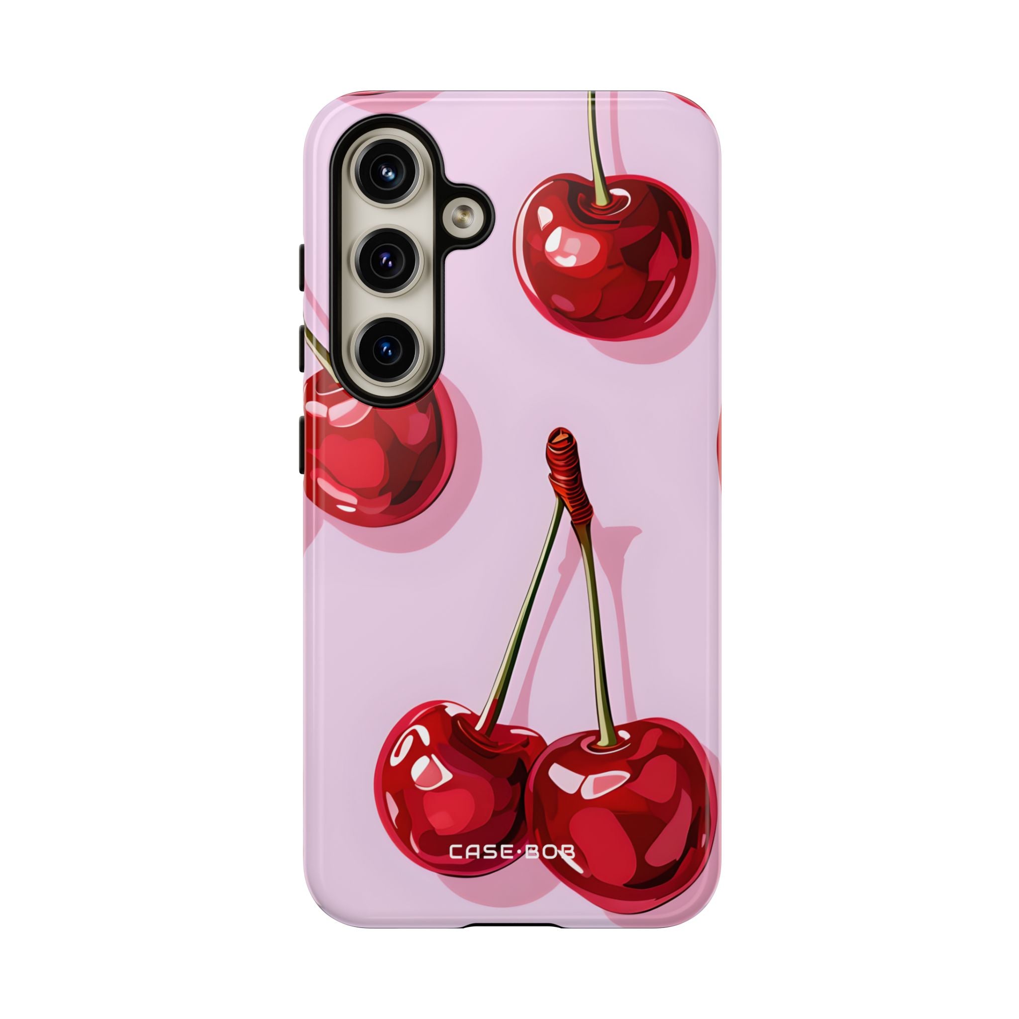 Glossy Cherry Burst Samsung S24 Case - Tough