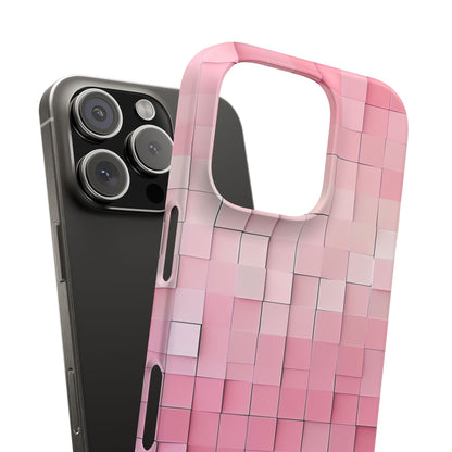 Gradient Pink Mosaic iPhone 16 - Slim Phone Case