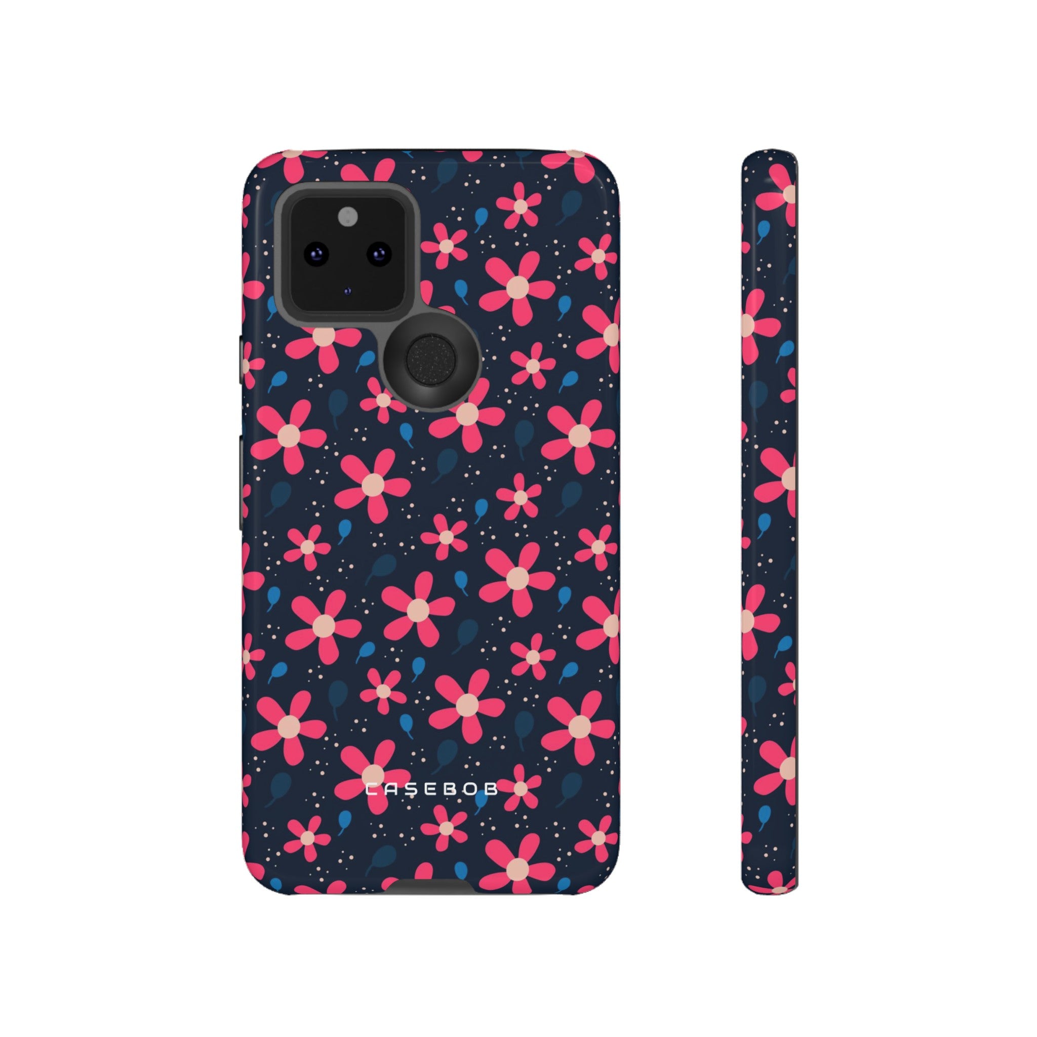 Pink Flower Pattern - Protective Phone Case