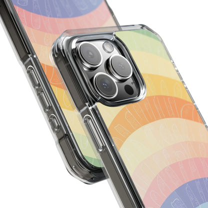 Pastel Rainbow Bands iPhone 16 Pro Max Case - Impact