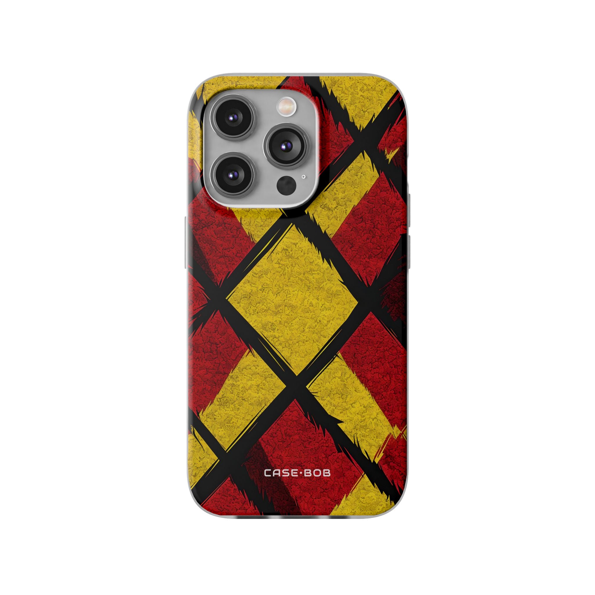 Cracked Diamond Grid iPhone 14 Pro - Soft Case