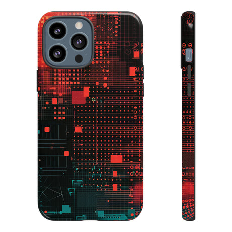 Secure Spectrum: Digital Gradient - Protective Phone Case