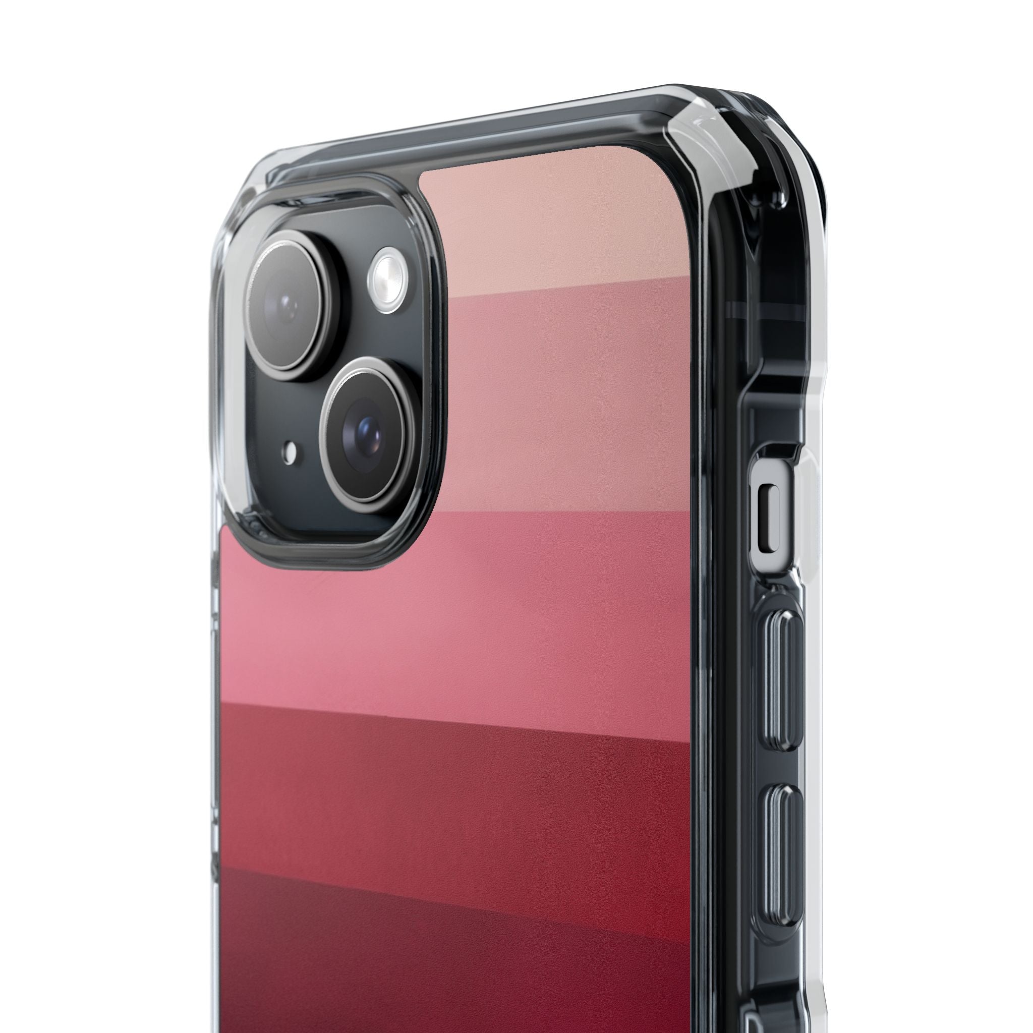 Pink Horizon Bands iPhone 15 Case - Impact