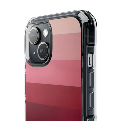Pink Horizon Bands iPhone 15 Case - Impact