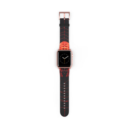 Crimson Spiderweb - Watch Band