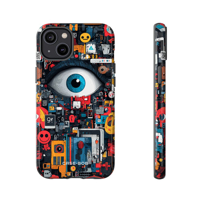 Digital Eye Blue iPhone 14 Plus Case - Tough