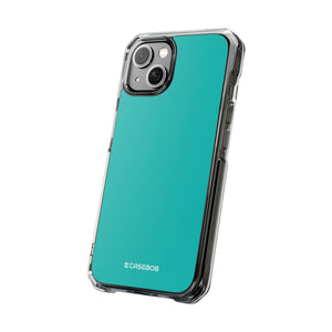 Tiffany Blue | Handyhülle für iPhone (Clear Impact Case – magnetisch) 