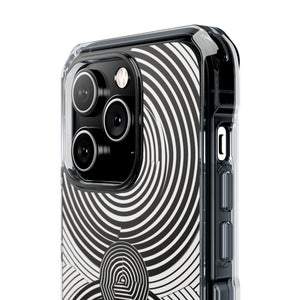 Hypnotic Geometry - Phone Case for iPhone (Clear Impact - Magnetic)