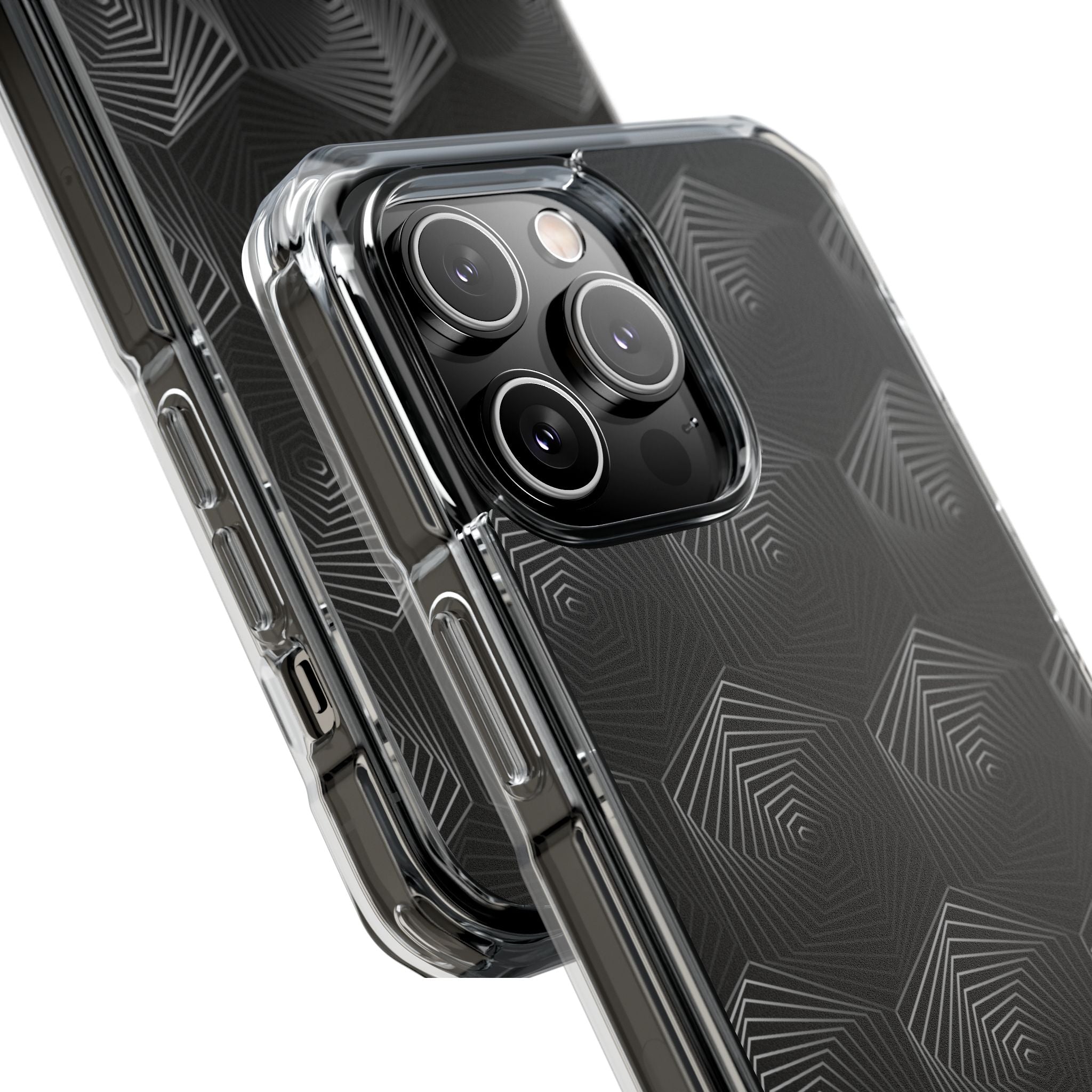 Geometric Spiral Illusion iPhone Case - Impact