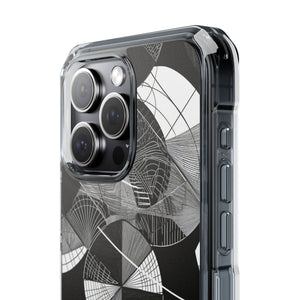 Geometric Elegance - Phone Case for iPhone (Clear Impact - Magnetic)