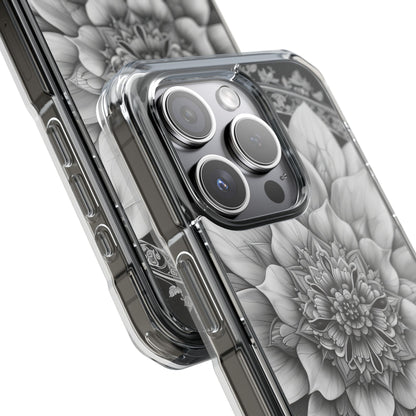 Cosmic Floral Mandala iPhone 15 - Impact Clear+