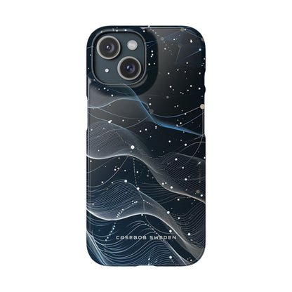 Gradient Neural Waves iPhone 15 - Slim Phone Case