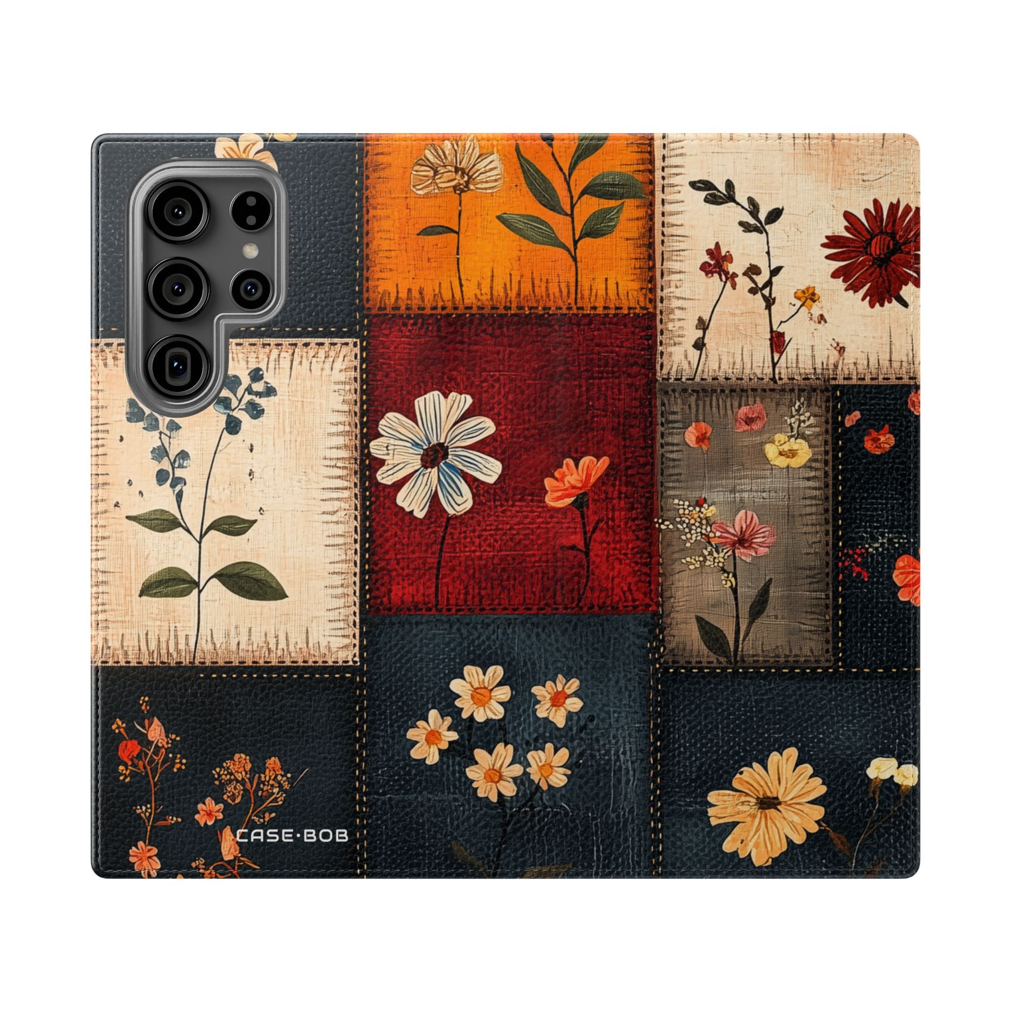 Patchwork Blooms - Samsung S23 Ultra Case - Wallet