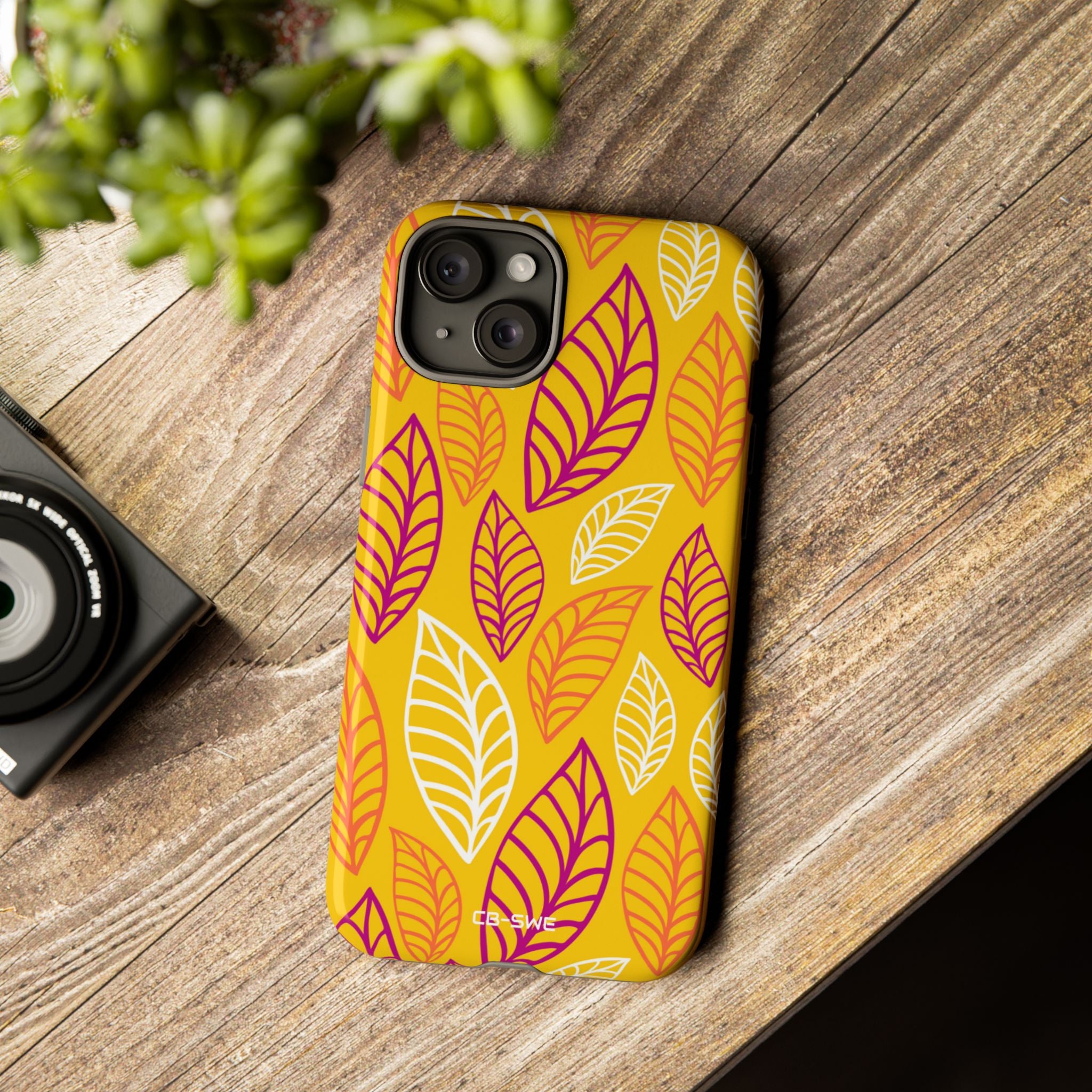 Vibrant Leaf Symphony - iPhone Case