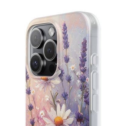 Daisy Lavender Bloom iPhone 15 Pro Case - Soft