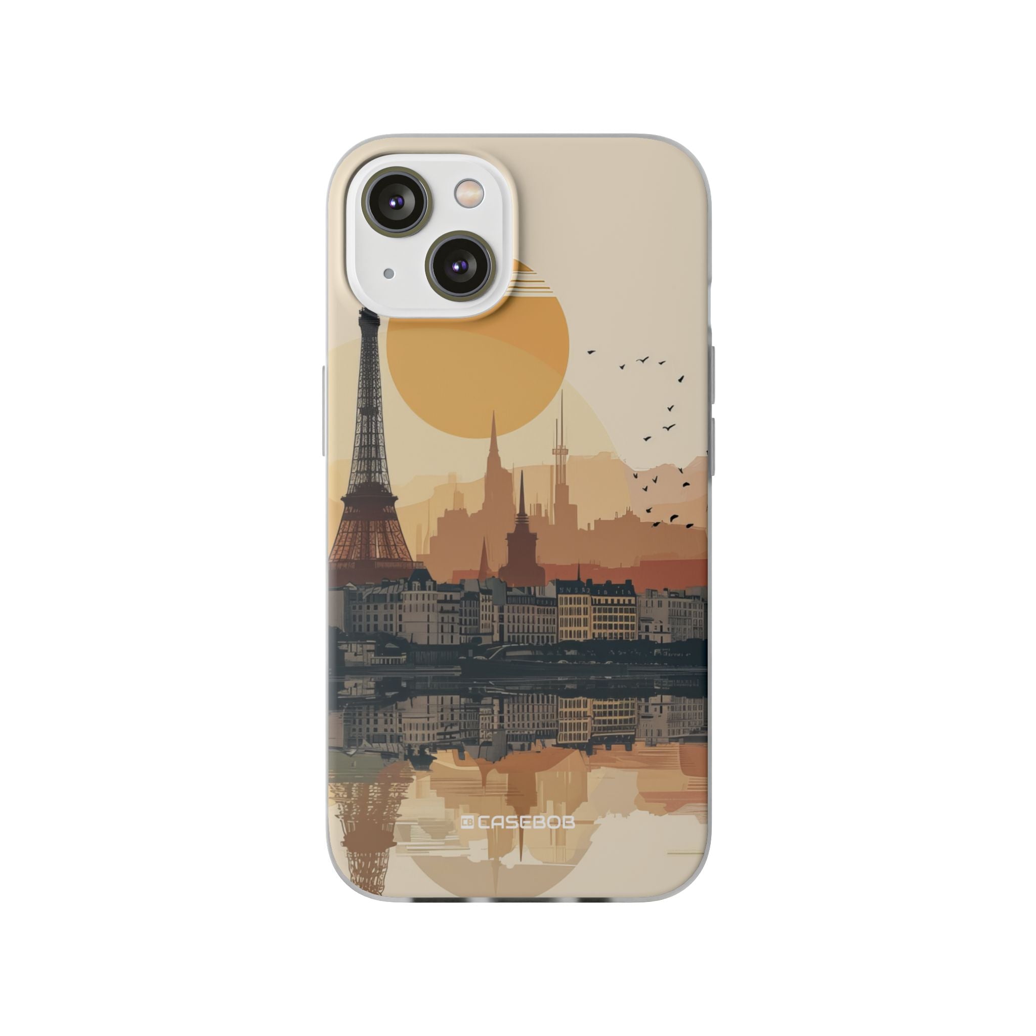 Parisian Sunset Serenity | Flexible Phone Case for iPhone