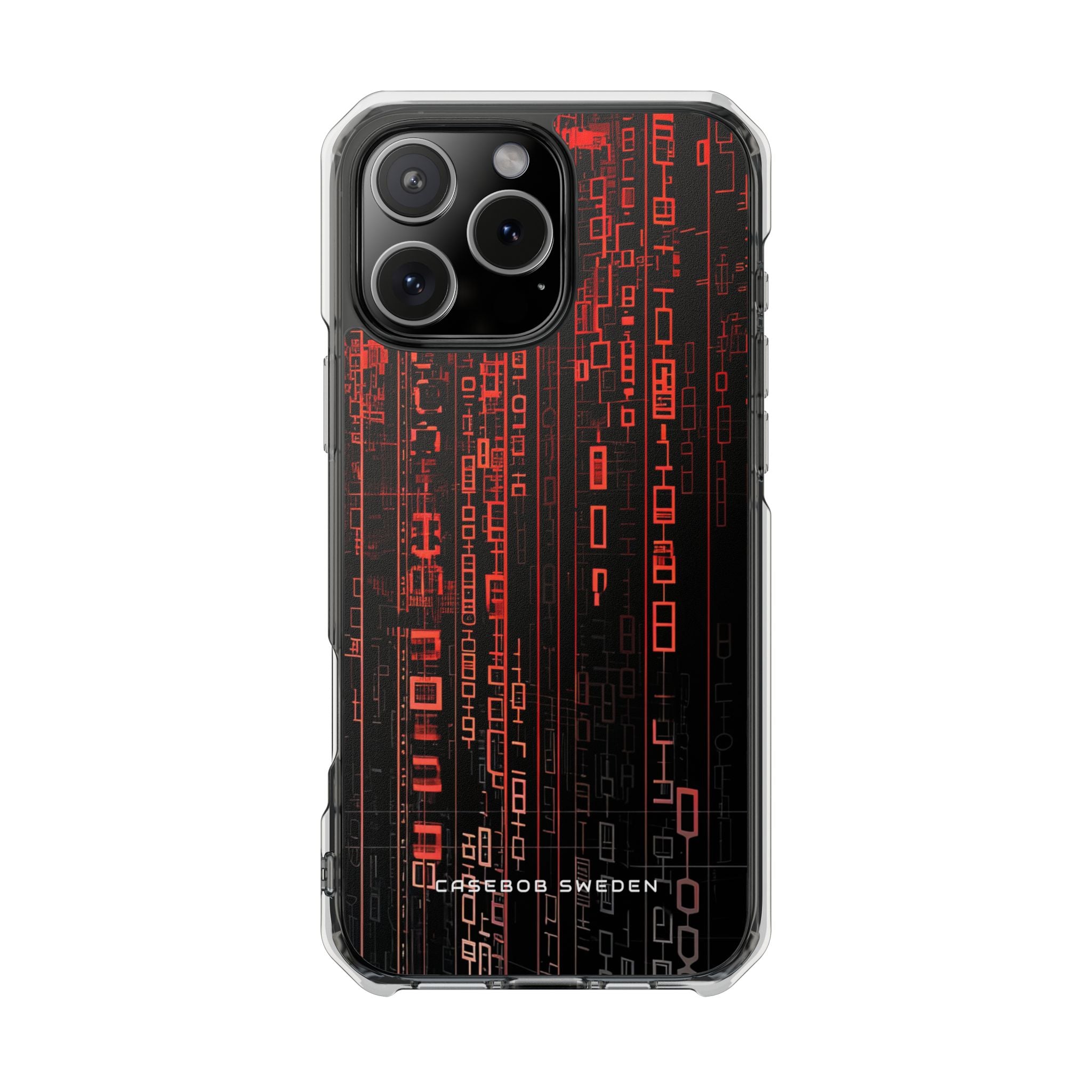 Gradient Cyberflux Network iPhone 16 - Clear Impact Phone Case