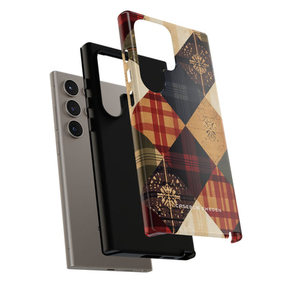 Rustic Geometric Patchwork Harmony Samsung S24 - Tough Phone Case