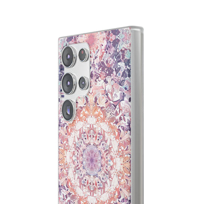 Purple Pink Mandala - Flexi Samsung S23 Phone Case