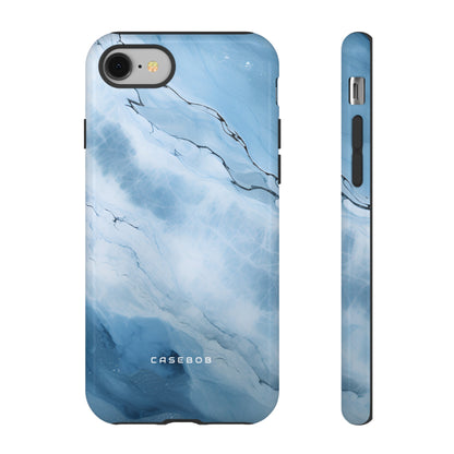 Light Navy Marble - Protective Phone Case