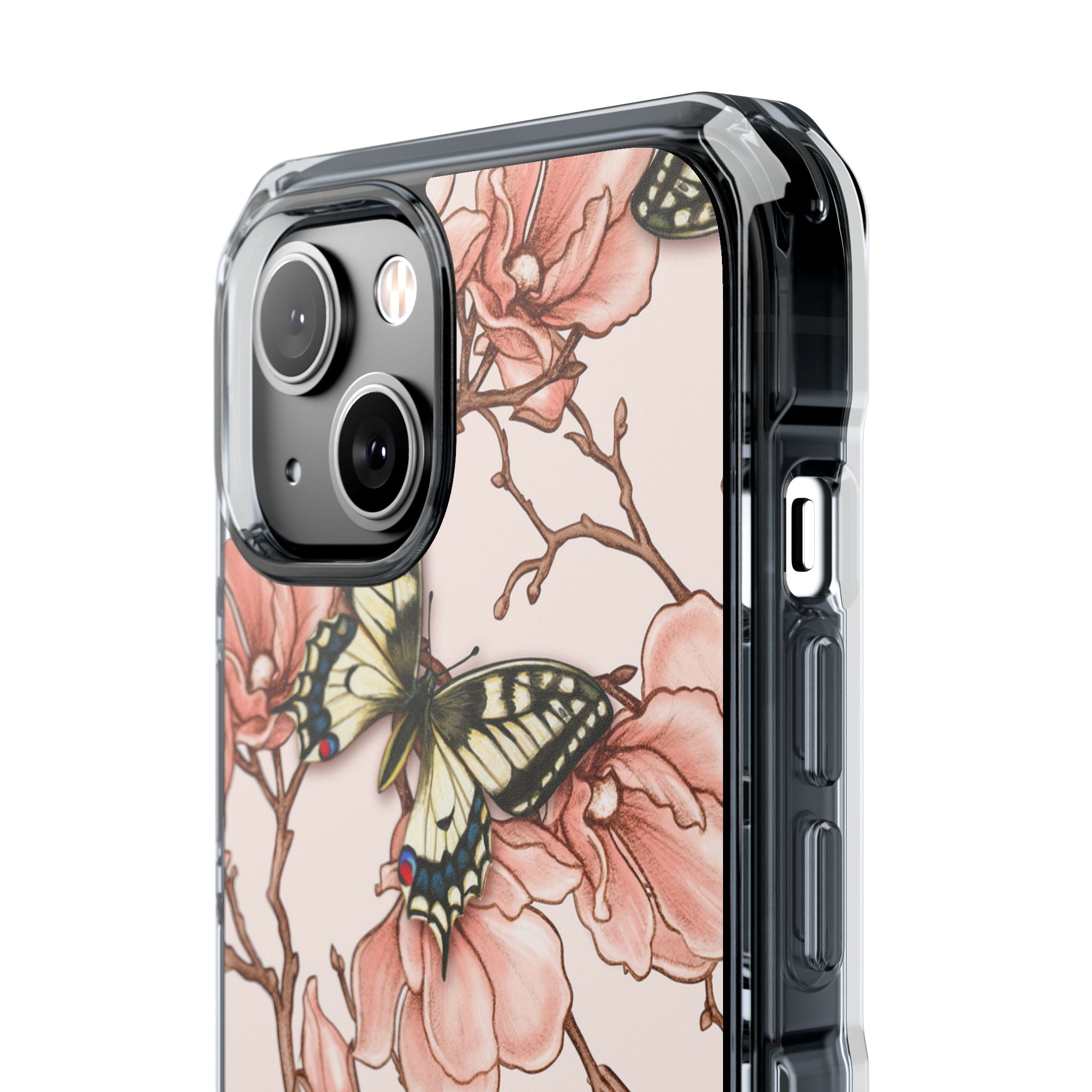 Butterflies and Magnolias Harmony iPhone Case - Impact