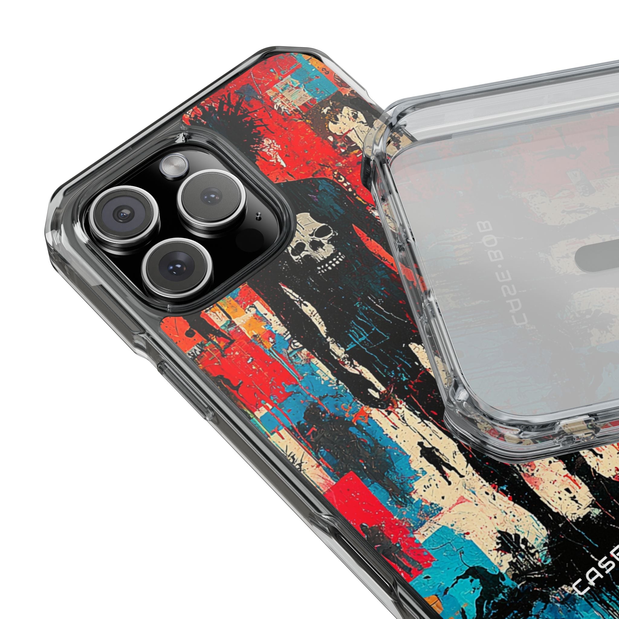 Spiky Skull Silhouette iPhone 16 Pro Max Case - Impact