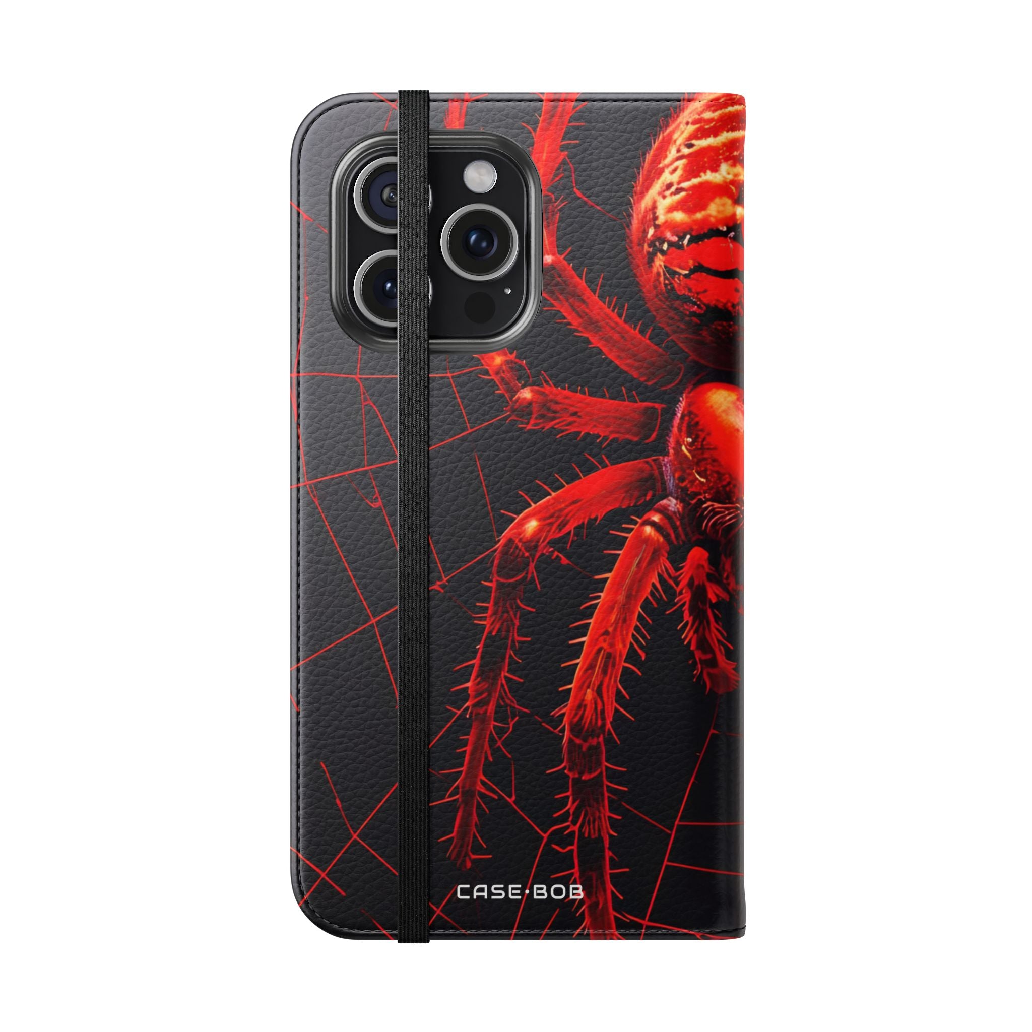 Crimson Spinnenweb - iPhone 15 Pro Max Case - Portemonnee
