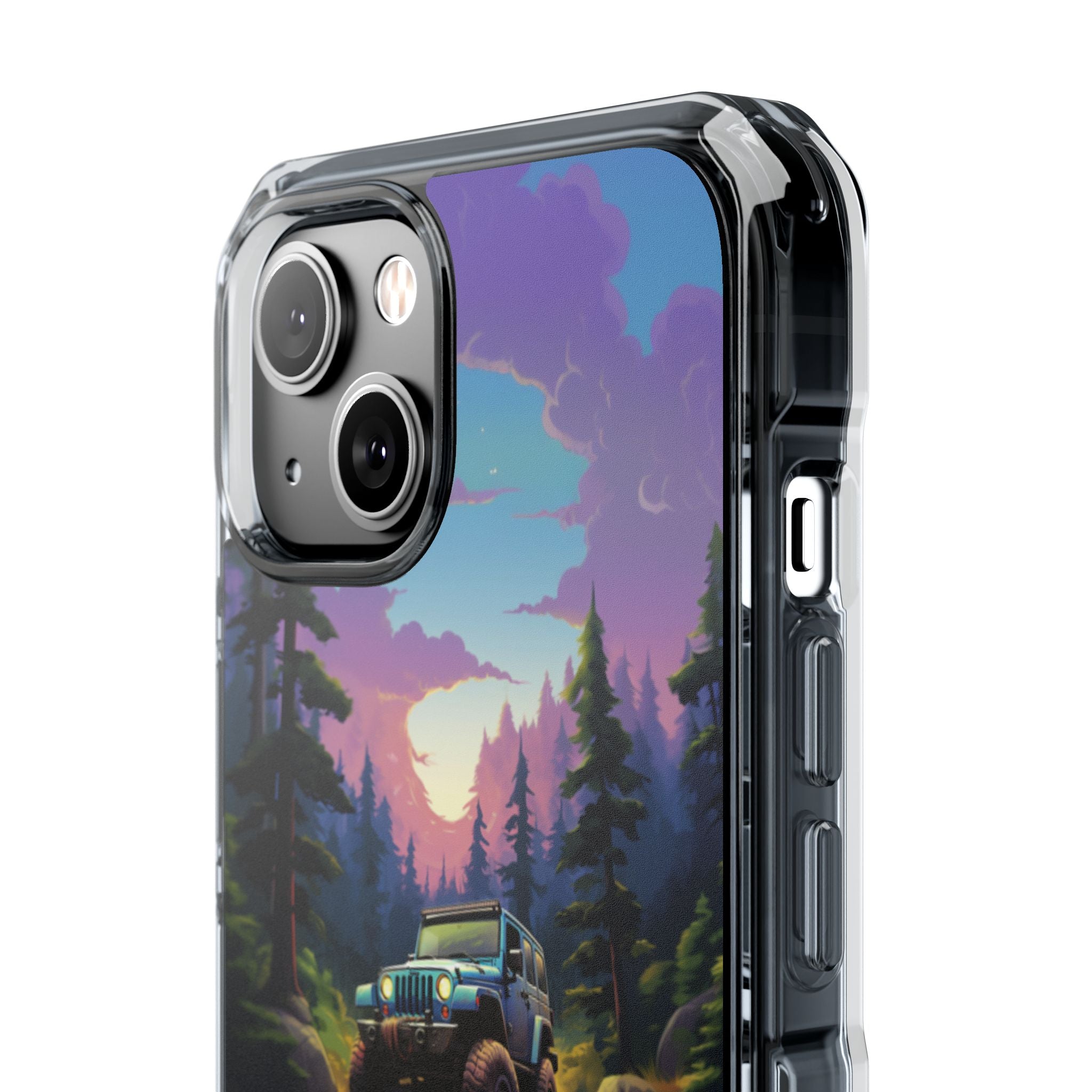 Sunset Forest Drive iPhone Case - Impact
