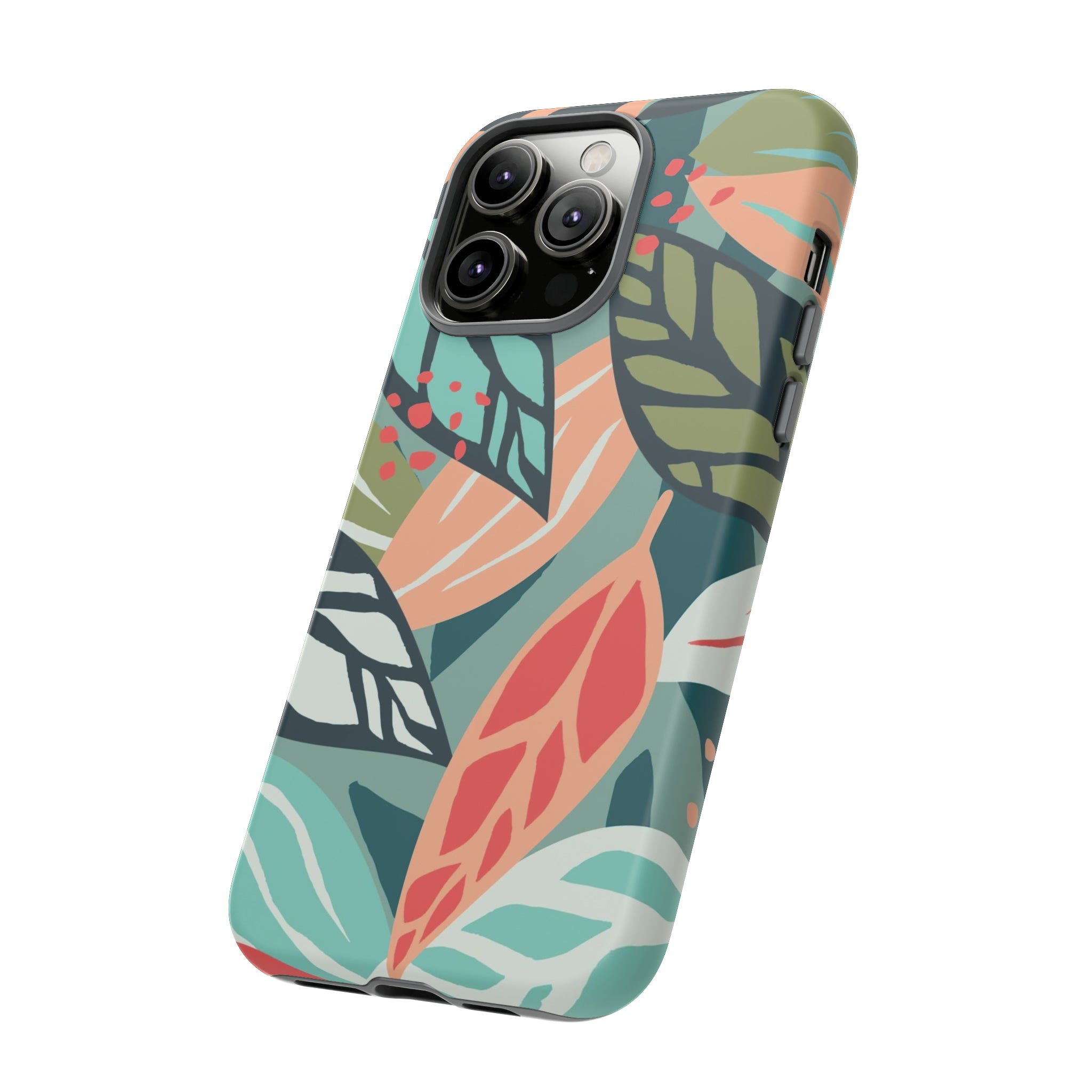 Mixed Tropical Leaf - Protective Phone Case