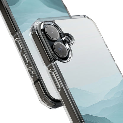 Teal Mist Mountains iPhone 16 Plus Case - Impact