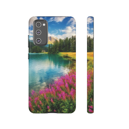 Azure Alpine Lake Phone Case - Protective Phone Case