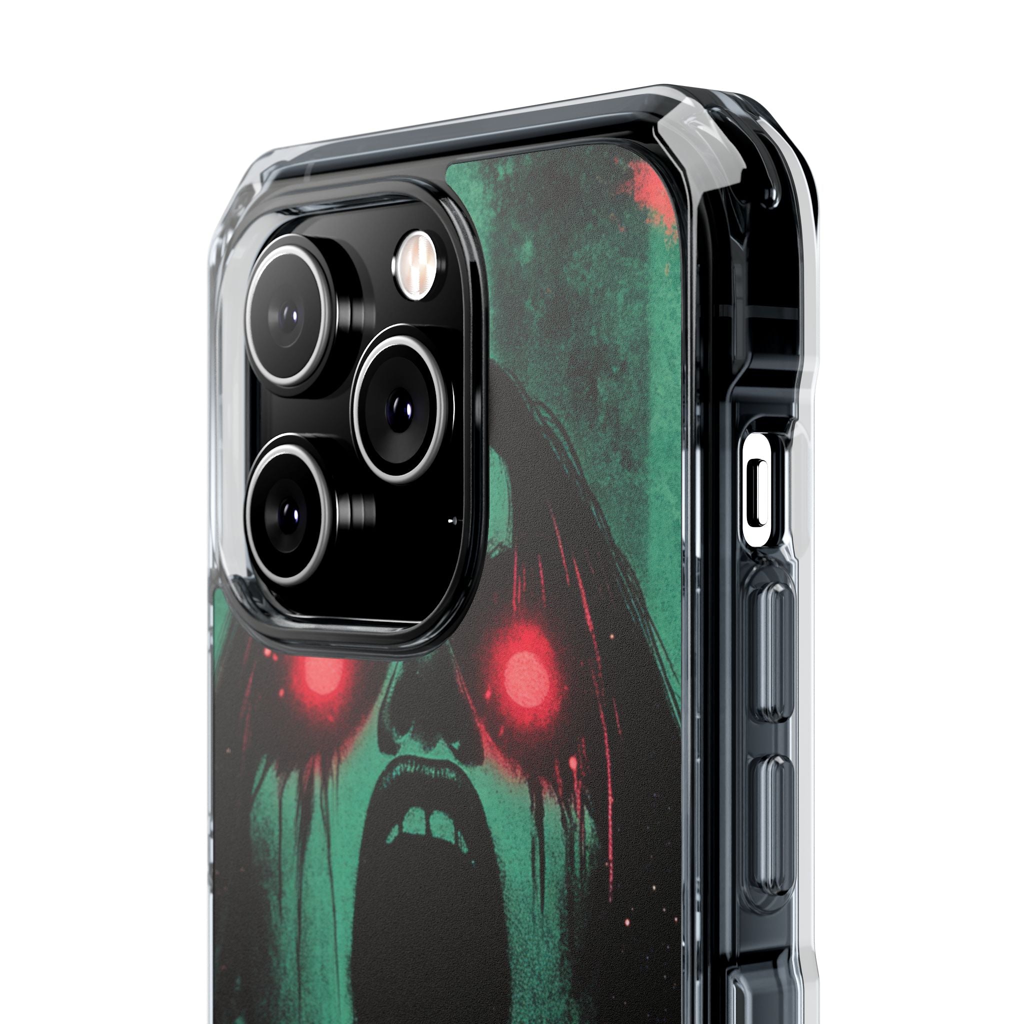 Haunting Glow of Gothic Eyes iPhone 14 - Clear Impact Phone Case