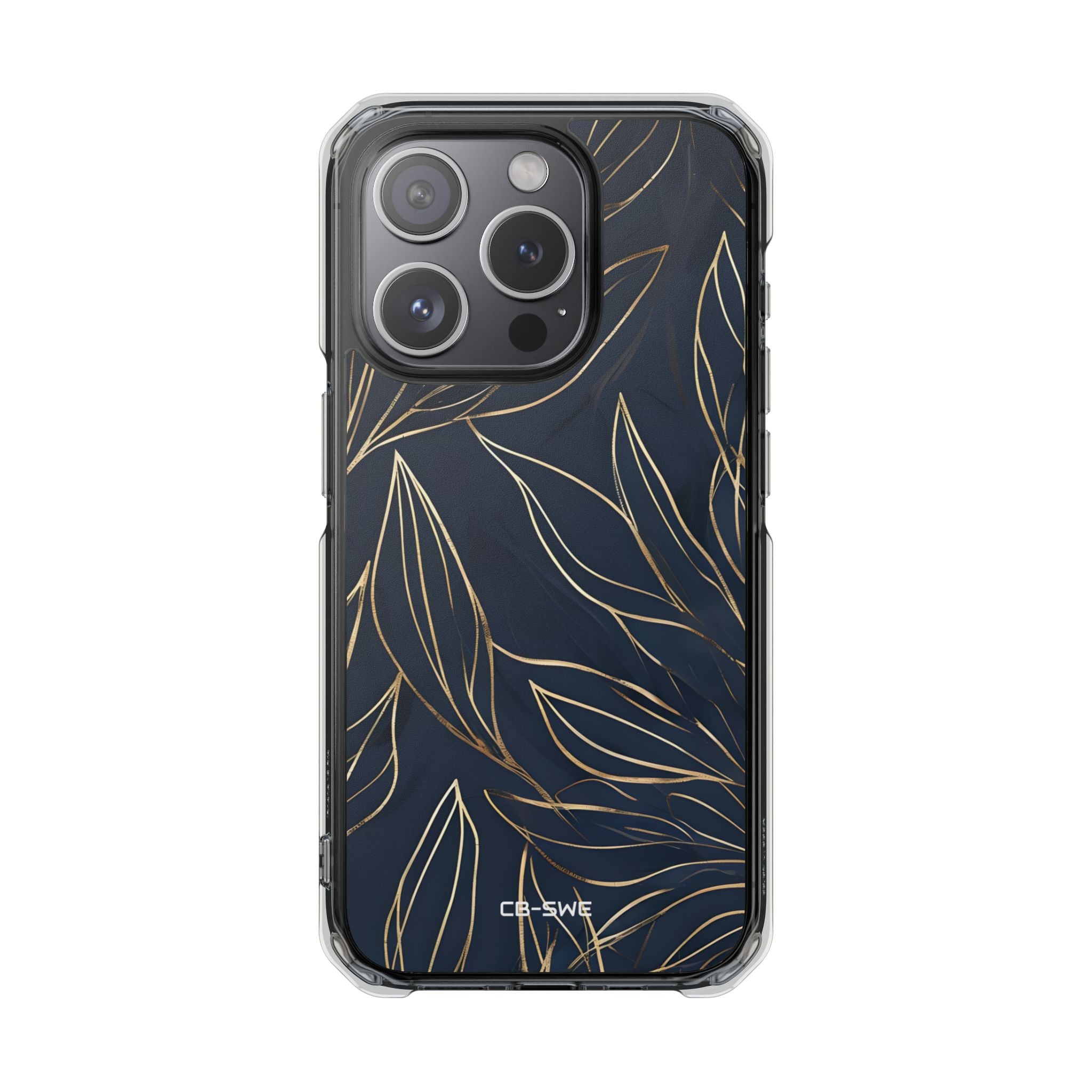 Modern Gold Leaves iPhone Case - Impact