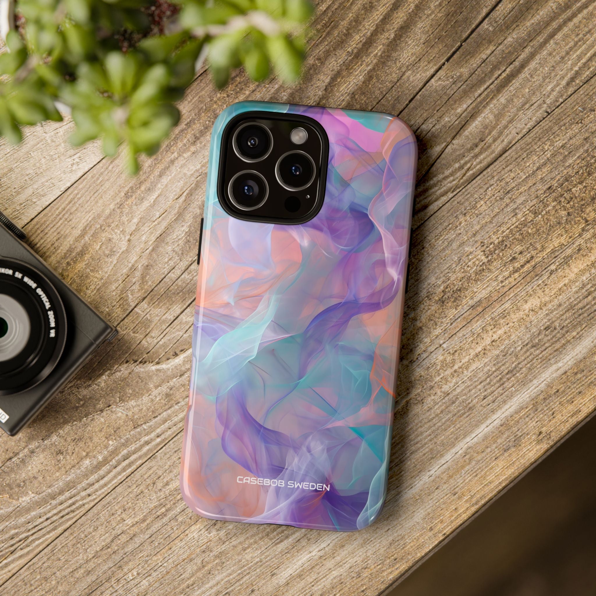 Dreamy Teal Flow - Tough iPhone 16 Phone Case