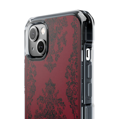 Gothic Crimson Elegance iPhone 14 - Clear Impact Phone Case