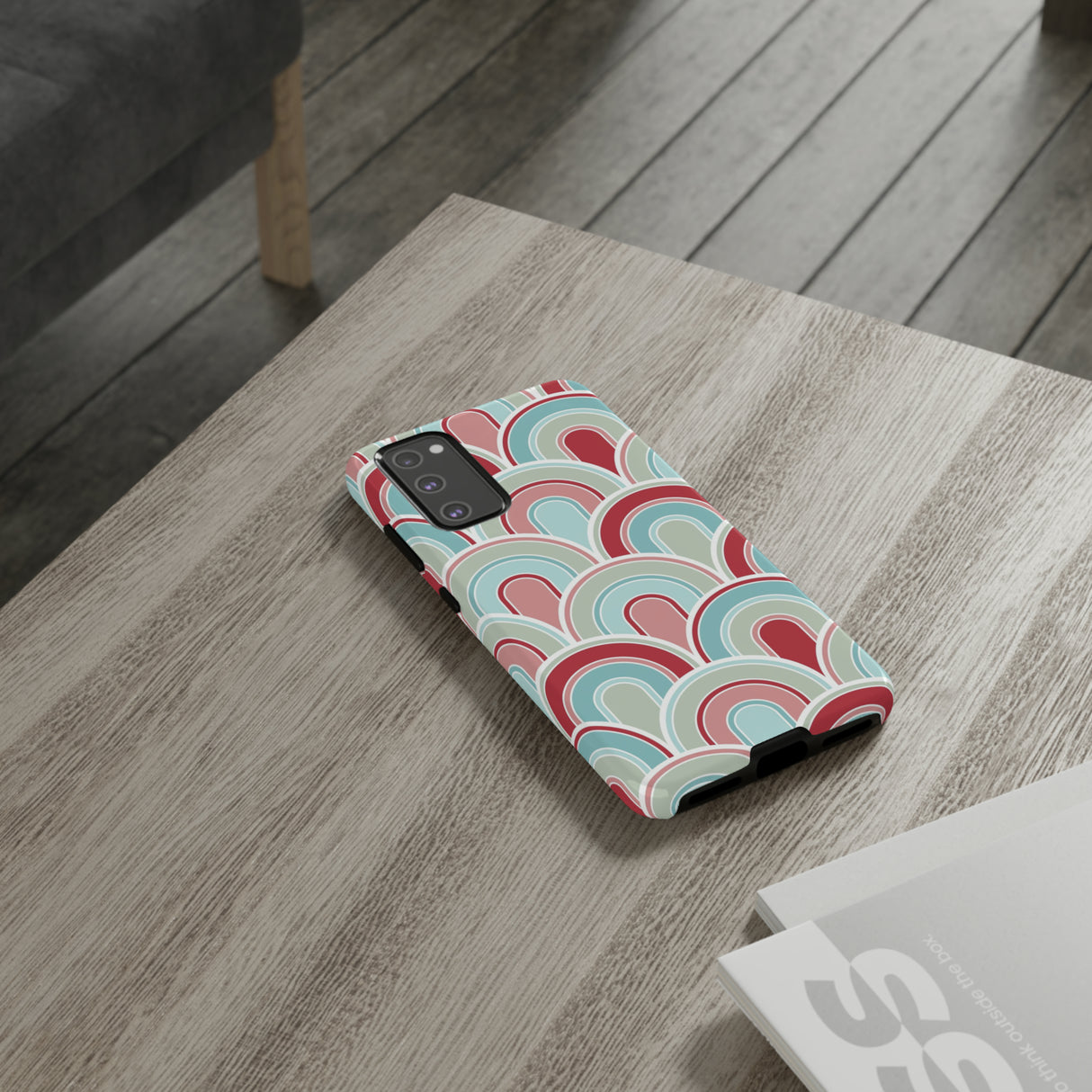 Light Blue Retro - Protective Phone Case