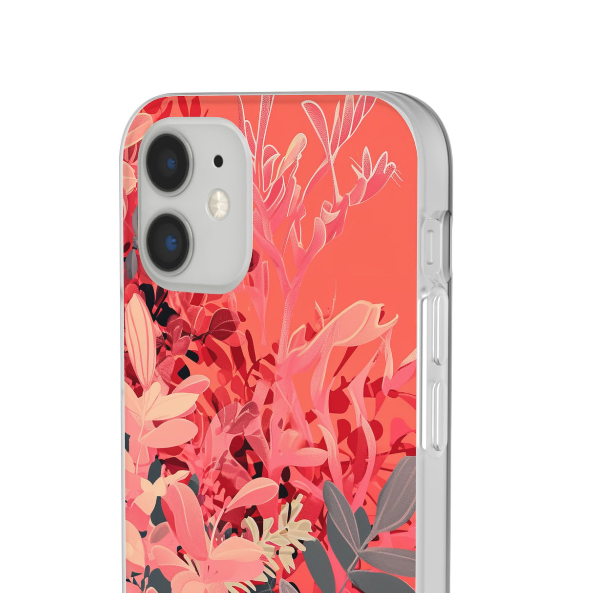 Living Coral Design | Handyhülle für iPhone (Flexible Hülle) 