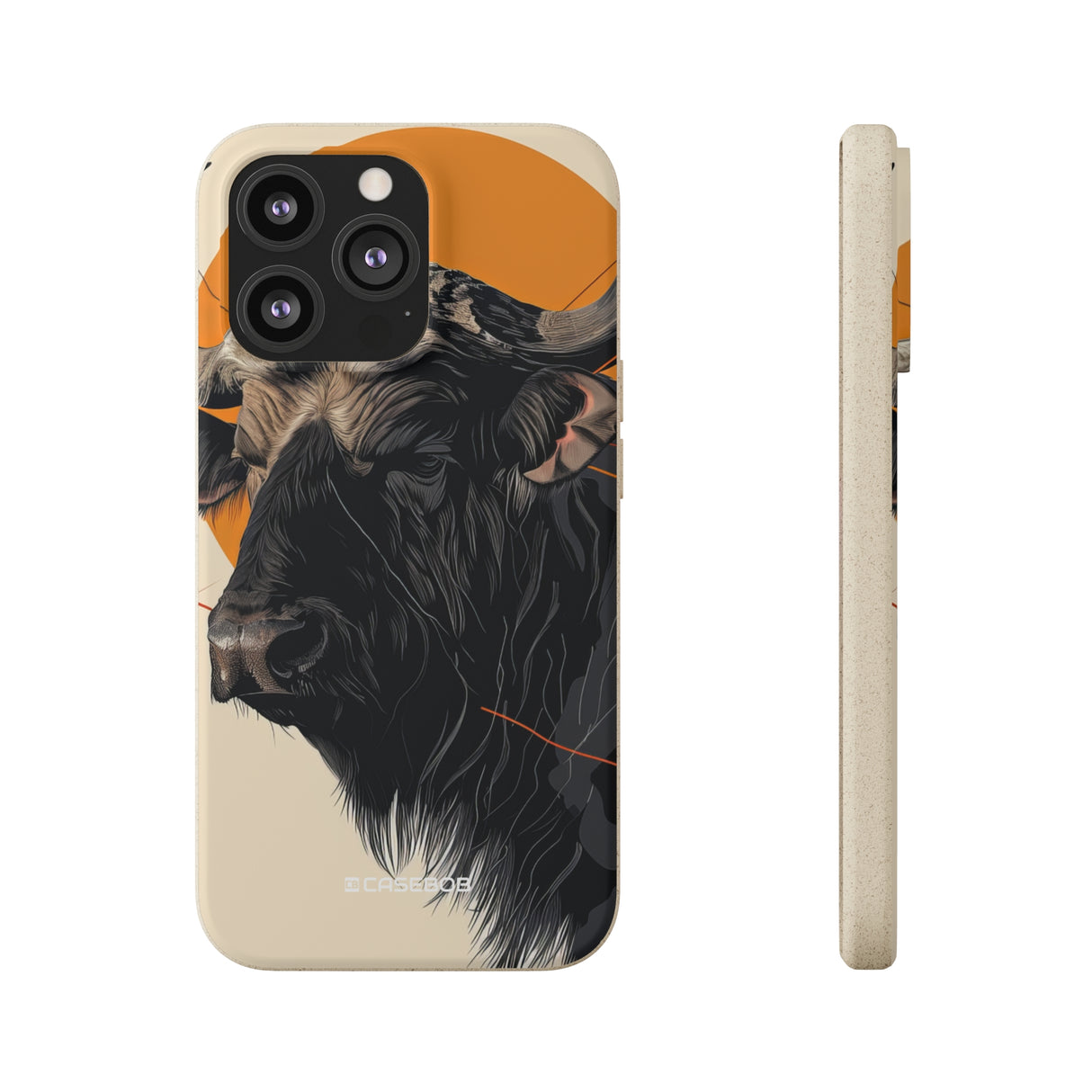 Majestic Buffalo Sun | Biodegradable Phone Case