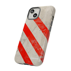 Crimson Line Minimalism - Protective Phone Case