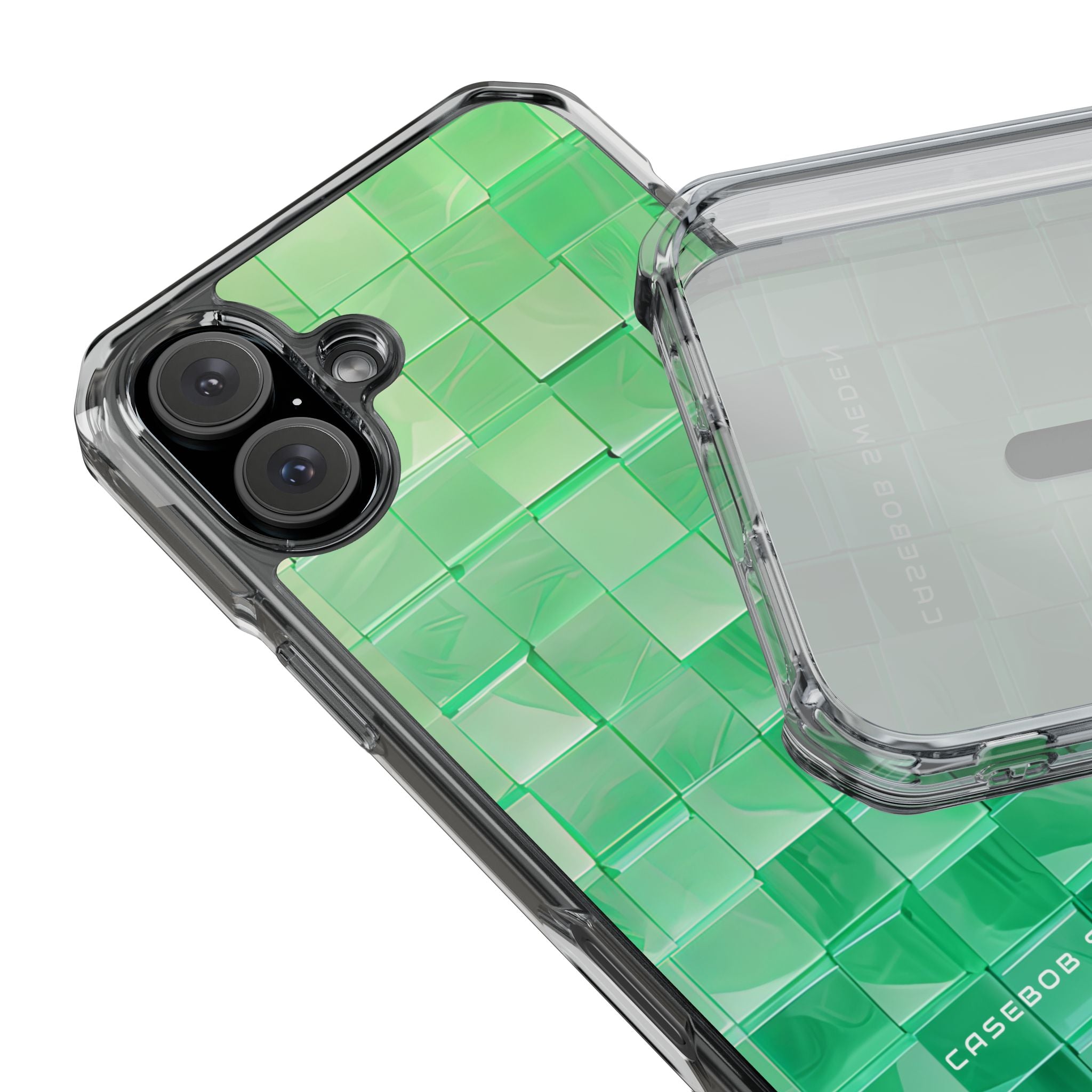 Gradient Verdegrid iPhone 16 - Clear Impact Phone Case